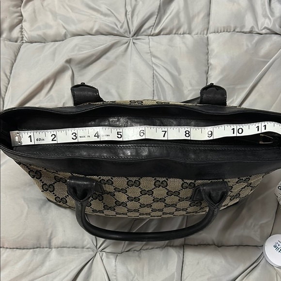 GUCCI Black and Brown Signature Tote - Picture 3 of 16